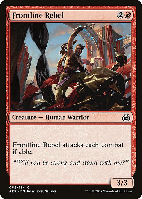 Frontline Rebel - Aether Revolt Magic card