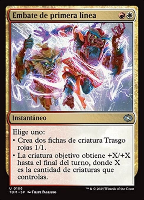 Sprint an die Front (Frontline Rush) - Tarkir: Dragonstorm (#186) - Illustrated by Filipe Pagliuso - Magic: The Gathering Card