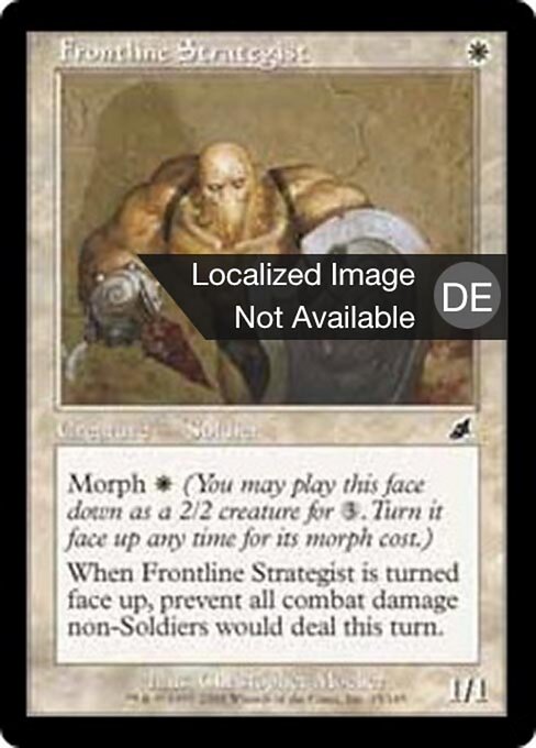 Stratège du front (Frontline Strategist) - Scourge (#15) - Illustrated by Christopher Moeller - Magic: The Gathering Card