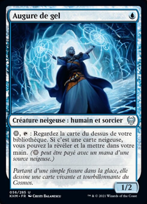 冰霜卜算師 (Frost Augur) - Kaldheim (#56) - Illustrated by Cristi Balanescu - Magic: The Gathering Card