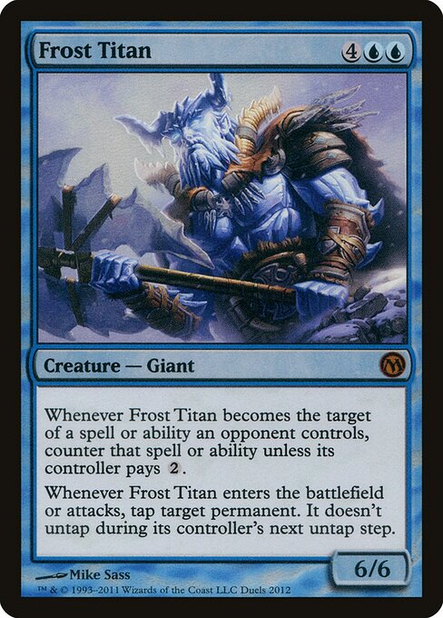 Frost Titan - Duels of the Planeswalkers 2012 Promos (#1) - Illustrated by Mike Sass - Magic: The Gathering Card