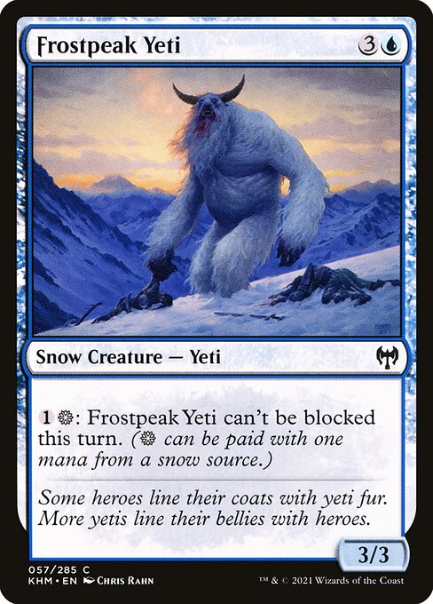 Frostpeak Yeti - Kaldheim Magic card