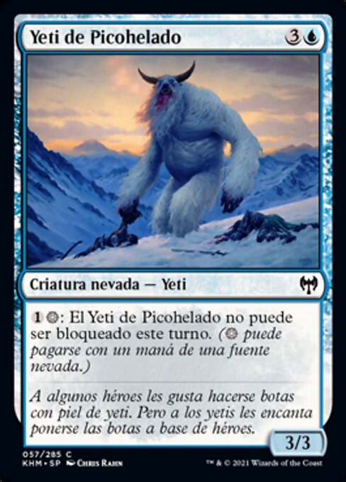 Йети Морозного Пика (Frostpeak Yeti) - Kaldheim (#57) - Illustrated by Chris Rahn - Magic: The Gathering Card