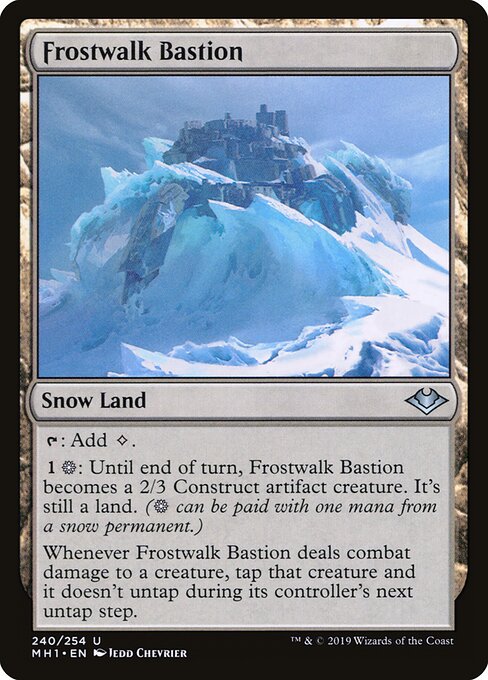 Frostwalk Bastion - Modern Horizons Magic card