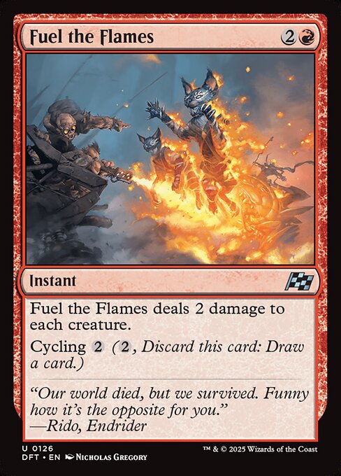 Fuel the Flames - Aetherdrift Magic card