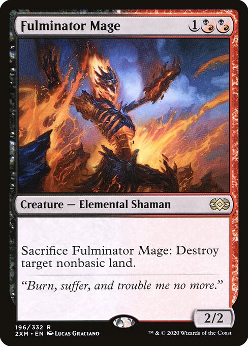 Fulminator Mage - Double Masters Magic card
