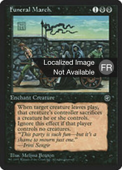Marcia Funebre (Funeral March) - Fifth Edition (#164) - Illustrated by John Coulthart - Magic: The Gathering Card