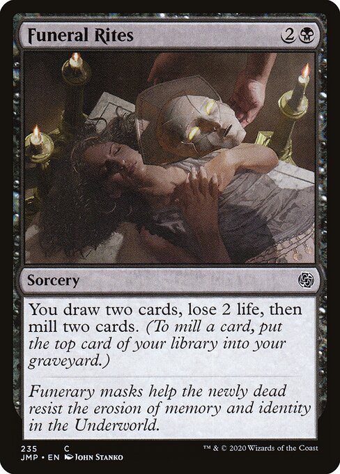 Funeral Rites - Jumpstart (#235) - Illustrated by John Stanko - Magic: The Gathering Card