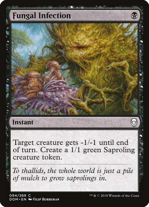 Fungal Infection - Dominaria (#94) - Illustrated by Filip Burburan - Magic: The Gathering Card