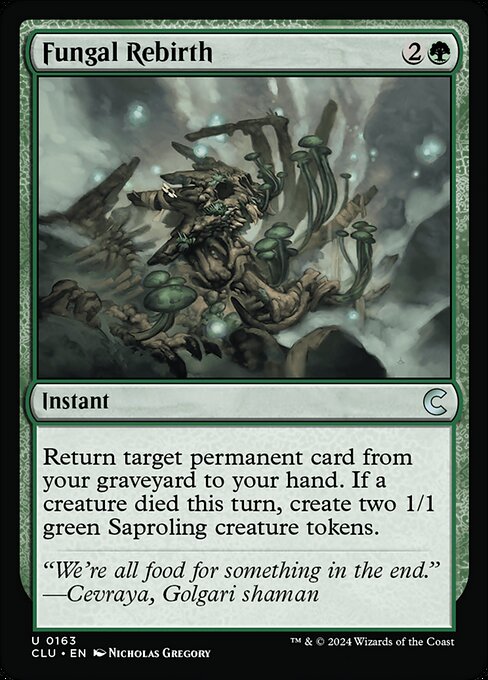 Fungal Rebirth - Ravnica: Clue Edition Magic card