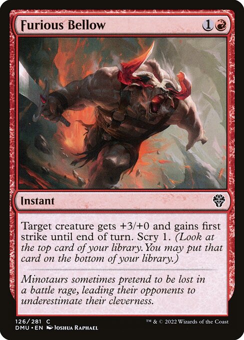 Furious Bellow - Dominaria United Magic card