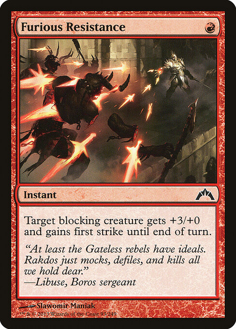 Furious Resistance - Gatecrash Magic card