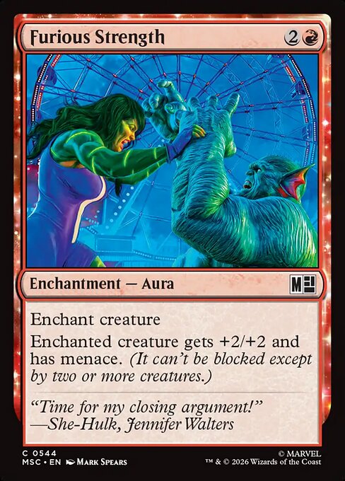 Furious Strength - Marvel Super Heroes Commander Magic card