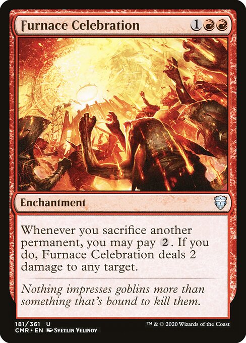 Furnace Celebration - Commander Legends (#181) - Illustrated by Svetlin Velinov - Magic: The Gathering Card