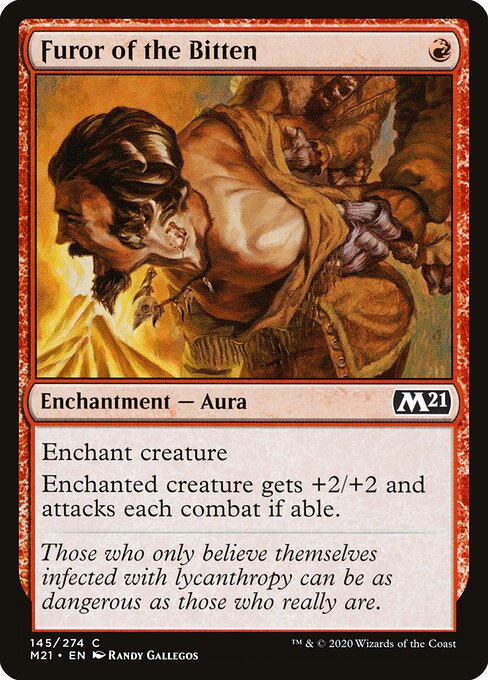 Furor of the Bitten - Core Set 2021 Magic card