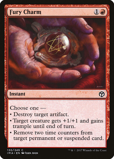 怒火护符 (Fury Charm) - Iconic Masters (#130) - Illustrated by John Avon - Magic: The Gathering Card