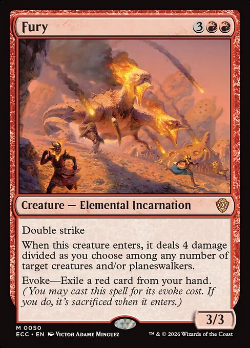 Fury - Lorwyn Eclipsed Commander Magic card
