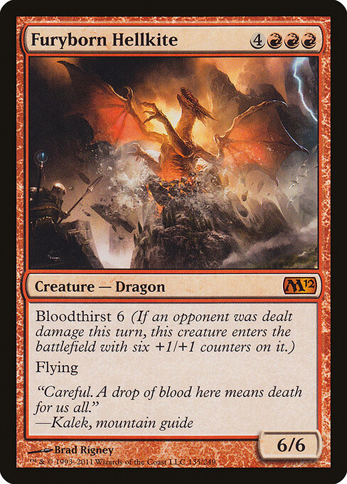 Furyborn Hellkite - Magic 2012 Magic card