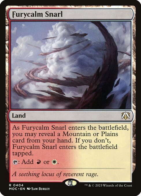 Furycalm Snarl - March of the Machine Commander (#404) - Illustrated by Sam Burley - Magic: The Gathering Card
