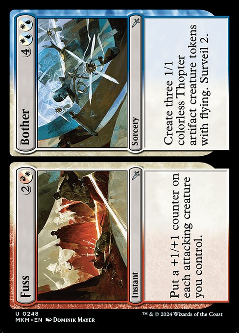Fuss // Bother - Murders at Karlov Manor (#248) - Illustrated by Dominik Mayer - Magic: The Gathering Card