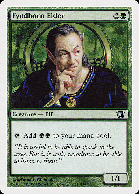 Fyndhorn Elder - Eighth Edition Magic card