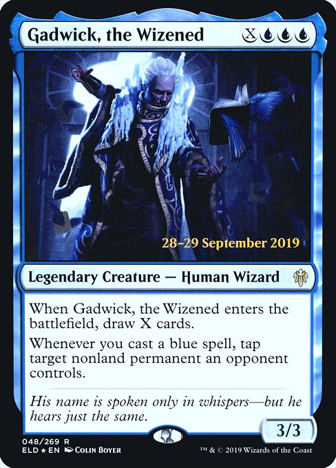 Gadwick, il Rugoso (Gadwick, the Wizened) - Throne of Eldraine (#48) - Illustrated by Colin Boyer - Magic: The Gathering Card