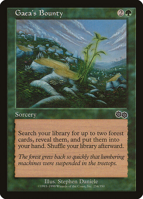 Gaea's Bounty - Urza's Saga Magic card