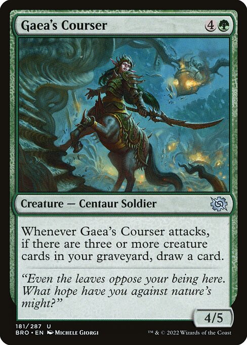 Gaea's Courser - The Brothers' War Magic card