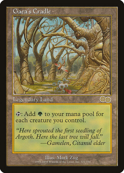 Gaea's Cradle - Urza's Saga Magic card