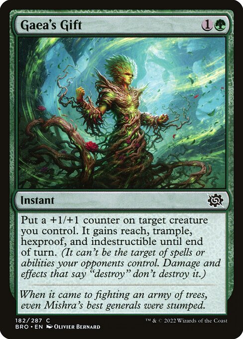 Gaea's Gift - The Brothers' War Magic card