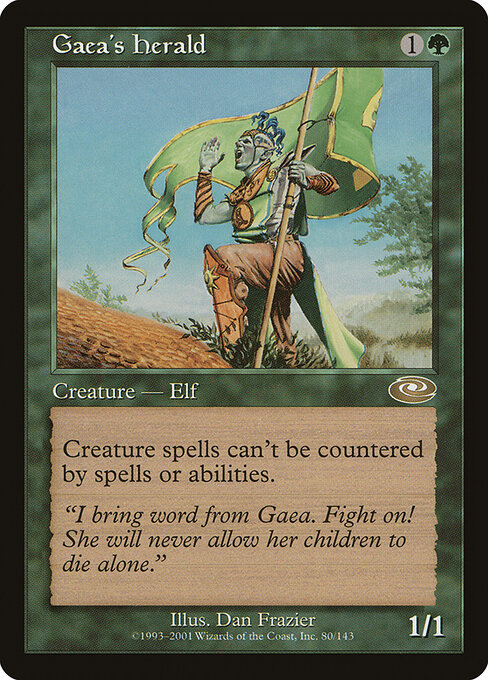 Héraut de Gerrard (Gaea's Herald) - Eighth Edition (#252) - Illustrated by Dan Frazier - Magic: The Gathering Card