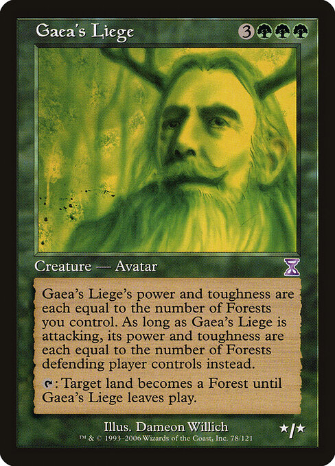Gaea's Liege - Time Spiral Timeshifted Magic card