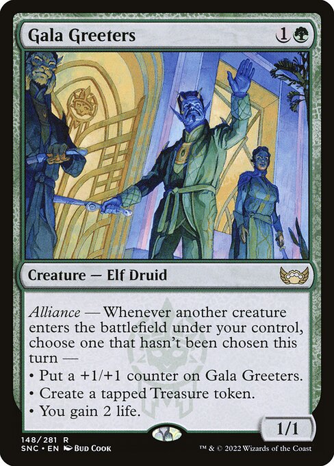 Gala Greeters - Streets of New Capenna (#148) - Illustrated by Bud Cook - Magic: The Gathering Card