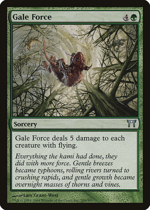 Gale Force - Champions of Kamigawa Magic card