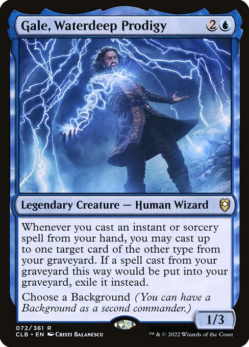 Gale, Waterdeep Prodigy - Commander Legends: Battle for Baldur's Gate Magic card