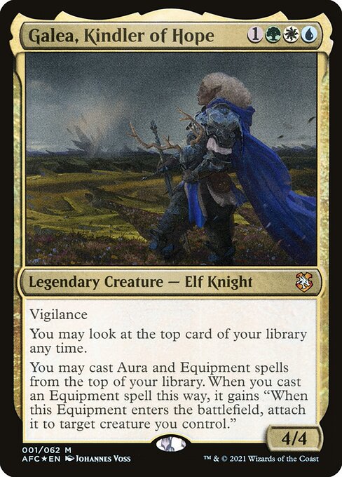 Galea, Kindler of Hope - Forgotten Realms Commander (#1) - Illustrated by Johannes Voss - Magic: The Gathering Card