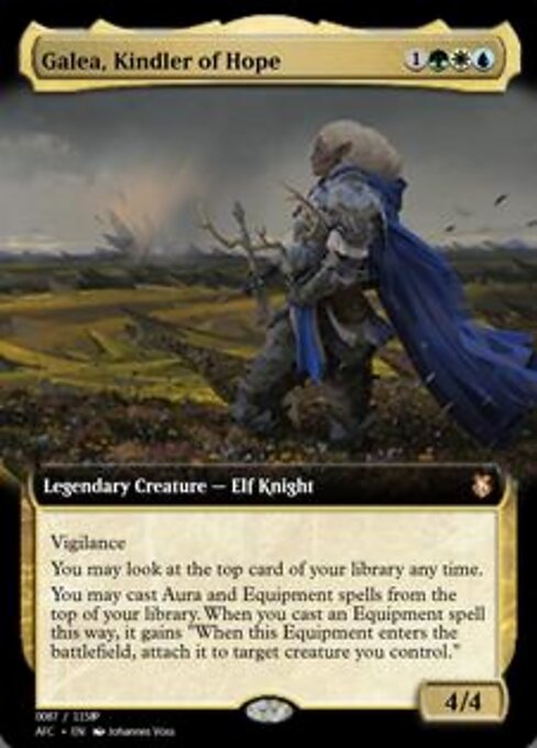 Galea, Entzünderin der Hoffnung (Galea, Kindler of Hope) - Forgotten Realms Commander (#317) - Illustrated by Johannes Voss - Magic: The Gathering Card