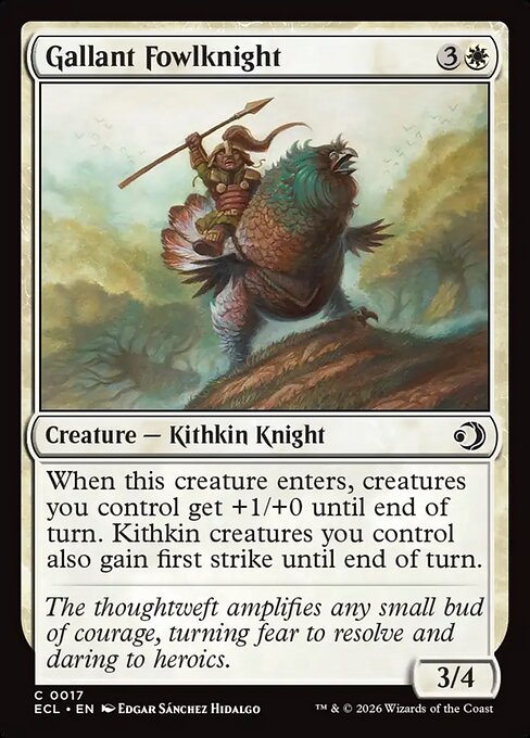 Gallant Fowlknight - Lorwyn Eclipsed Magic card