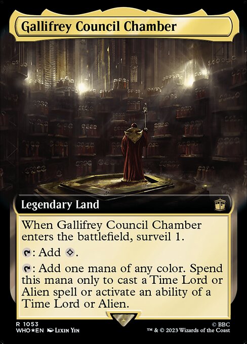 Gallifrey Council Chamber - Doctor Who (#1053) - Illustrated by Lixin Yin - Magic: The Gathering Card