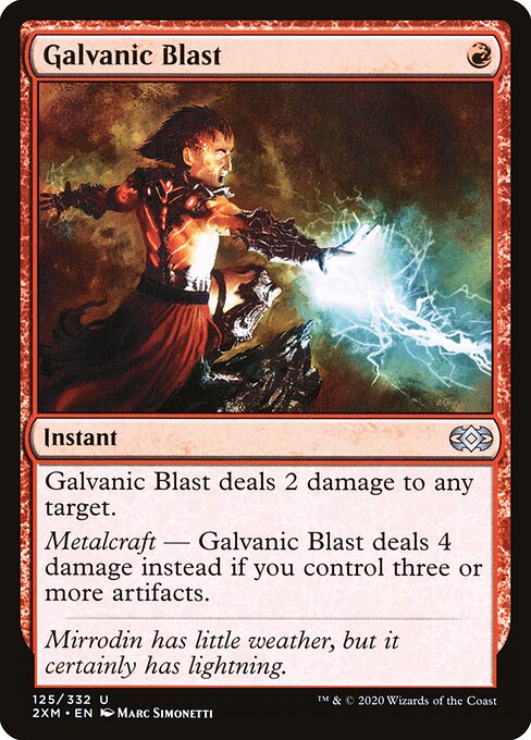 Galvanic Blast - Double Masters (#125) - Illustrated by Marc Simonetti - Magic: The Gathering Card