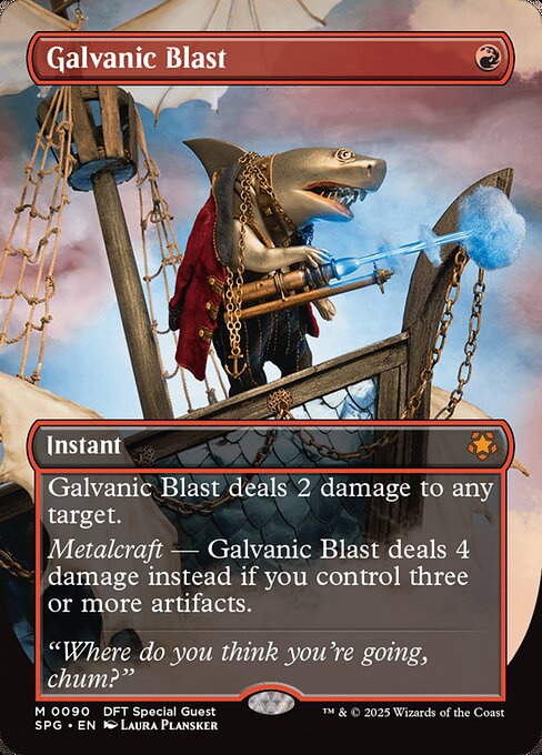 Elektrisierender Strahl (Galvanic Blast) - Special Guests (#90) - Illustrated by Laura Plansker - Magic: The Gathering Card