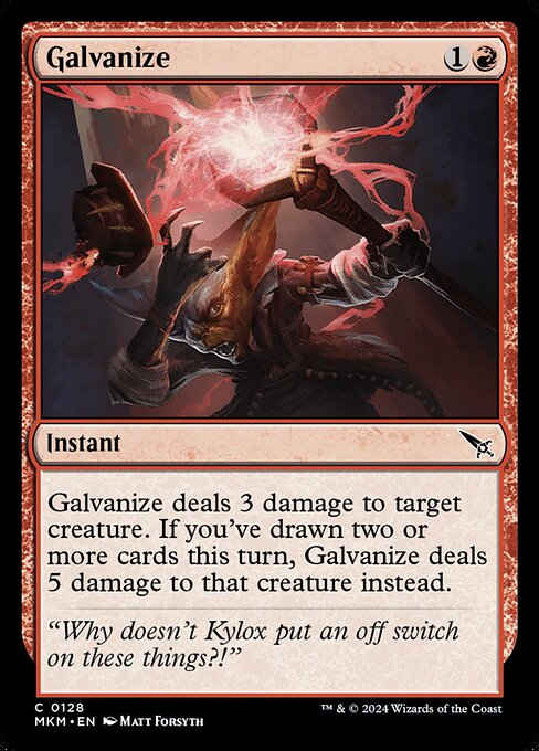 Galvanize - Murders at Karlov Manor Magic card