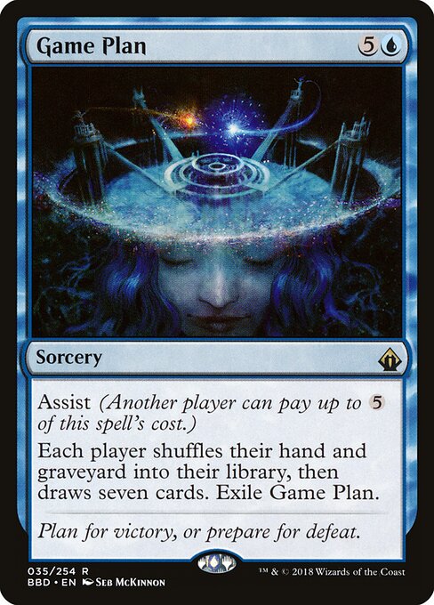 Game Plan - Battlebond (#35) - Illustrated by Seb McKinnon - Magic: The Gathering Card