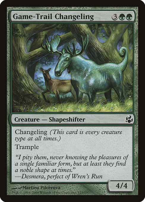 Game-Trail Changeling - Morningtide Magic card