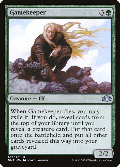 Gamekeeper - Dominaria Remastered (#162) - Illustrated by Scott Hampton - Magic: The Gathering Card