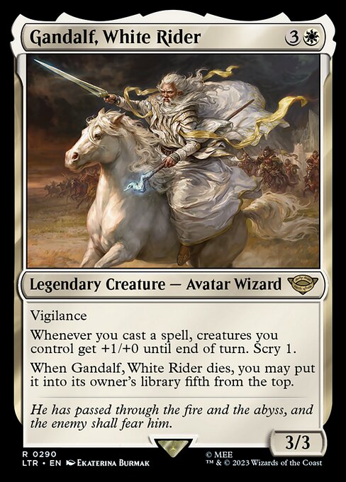 Gandalf, White Rider - The Lord of the Rings: Tales of Middle-earth Magic card