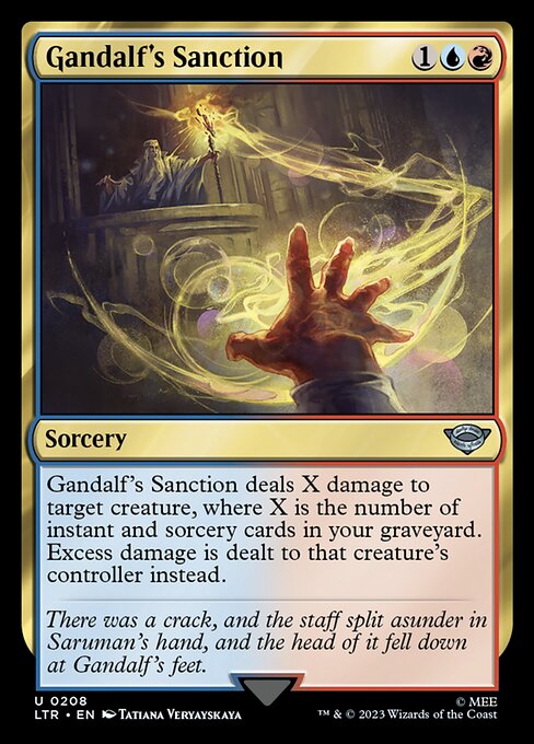 Gandalf's Sanction - The Lord of the Rings: Tales of Middle-earth Magic card