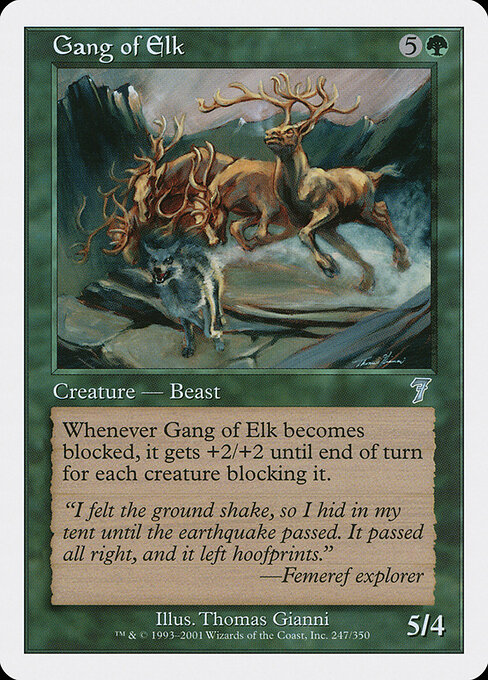 Gang of Elk - Seventh Edition Magic card