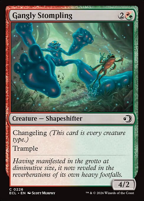 Gangly Stompling - Lorwyn Eclipsed (#226) - Illustrated by Scott Murphy - Magic: The Gathering Card
