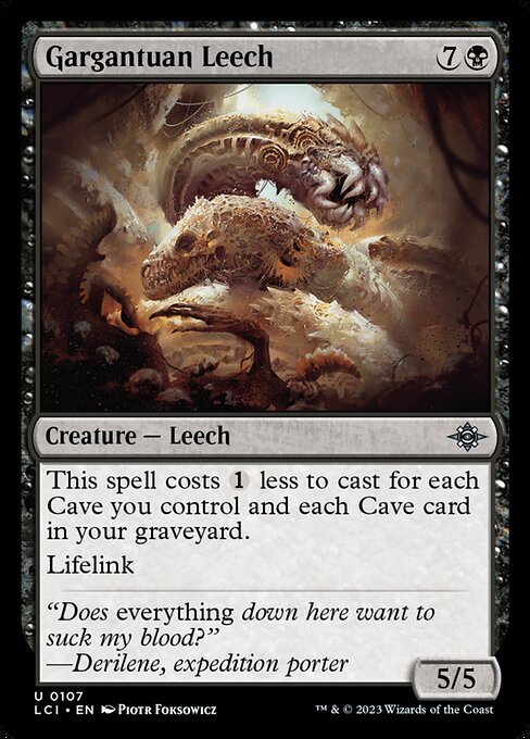 Gargantuan Leech - The Lost Caverns of Ixalan Magic card